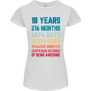 18th Birthday 18 Year Old Womens Petite Cut T-Shirt White