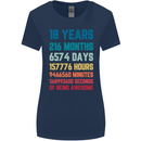 18th Birthday 18 Year Old Womens Wider Cut T-Shirt Navy Blue