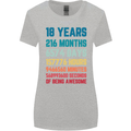 18th Birthday 18 Year Old Womens Wider Cut T-Shirt Sports Grey