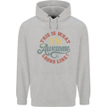 18th Birthday 80 Year Old Awesome Looks Like Mens 80% Cotton Hoodie Sports Grey