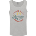 18th Birthday 80 Year Old Awesome Looks Like Mens Vest Tank Top Sports Grey