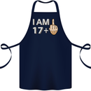 18th Birthday Funny Offensive 18 Year Old Cotton Apron 100% Organic Navy Blue