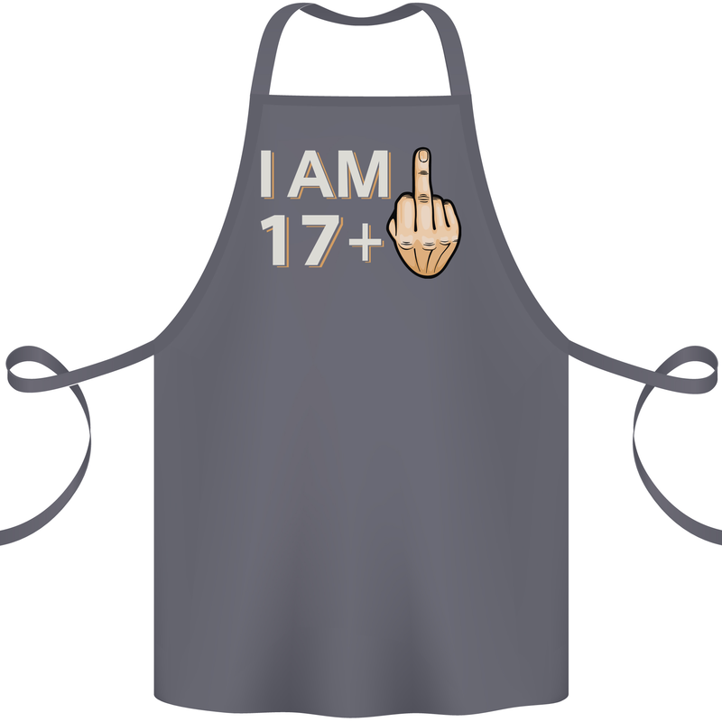 18th Birthday Funny Offensive 18 Year Old Cotton Apron 100% Organic Steel