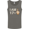 18th Birthday Funny Offensive 18 Year Old Mens Vest Tank Top Charcoal