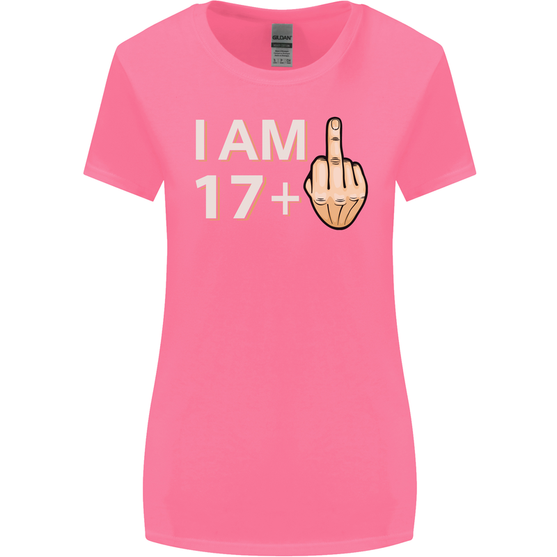 18th Birthday Funny Offensive 18 Year Old Womens Wider Cut T-Shirt Azalea