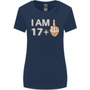 18th Birthday Funny Offensive 18 Year Old Womens Wider Cut T-Shirt Navy Blue