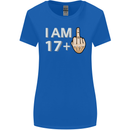 18th Birthday Funny Offensive 18 Year Old Womens Wider Cut T-Shirt Royal Blue