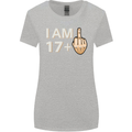 18th Birthday Funny Offensive 18 Year Old Womens Wider Cut T-Shirt Sports Grey