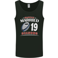 19 Year Wedding Anniversary 19th Rugby Mens Vest Tank Top Black