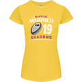 19 Year Wedding Anniversary 19th Rugby Womens Petite Cut T-Shirt Yellow