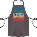 19th Birthday 19 Year Old Cotton Apron 100% Organic Dark Grey