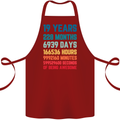 19th Birthday 19 Year Old Cotton Apron 100% Organic Maroon