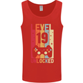 19th Birthday 19 Year Old Level Up Gamming Mens Vest Tank Top Red