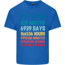 19th Birthday 19 Year Old Mens Cotton T-Shirt Tee Top Royal Blue