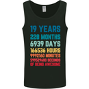 19th Birthday 19 Year Old Mens Vest Tank Top Black