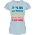 19th Birthday 19 Year Old Womens Petite Cut T-Shirt Light Blue