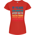 19th Birthday 19 Year Old Womens Petite Cut T-Shirt Red