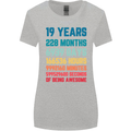19th Birthday 19 Year Old Womens Wider Cut T-Shirt Sports Grey