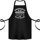 1 Year Wedding Anniversary 1st Funny Wife Cotton Apron 100% Organic Black