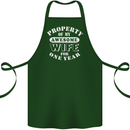 1 Year Wedding Anniversary 1st Funny Wife Cotton Apron 100% Organic Forest Green