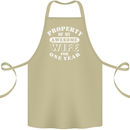 1 Year Wedding Anniversary 1st Funny Wife Cotton Apron 100% Organic Khaki