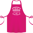1 Year Wedding Anniversary 1st Funny Wife Cotton Apron 100% Organic Pink