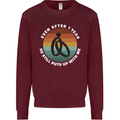 1 Year Wedding Anniversary 1st Marriage Mens Sweatshirt Jumper Maroon