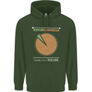 1% Teacher 99% Social Worker Teaching Childrens Kids Hoodie Forest Green