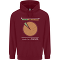 1% Teacher 99% Social Worker Teaching Childrens Kids Hoodie Maroon