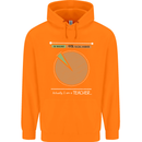 1% Teacher 99% Social Worker Teaching Childrens Kids Hoodie Orange