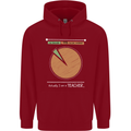 1% Teacher 99% Social Worker Teaching Childrens Kids Hoodie Red