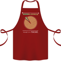 1% Teacher 99% Social Worker Teaching Cotton Apron 100% Organic Maroon
