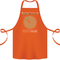 1% Teacher 99% Social Worker Teaching Cotton Apron 100% Organic Orange