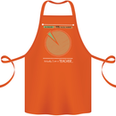 1% Teacher 99% Social Worker Teaching Cotton Apron 100% Organic Orange
