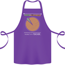 1% Teacher 99% Social Worker Teaching Cotton Apron 100% Organic Purple