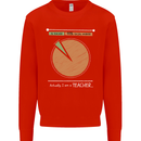 1% Teacher 99% Social Worker Teaching Kids Sweatshirt Jumper Bright Red