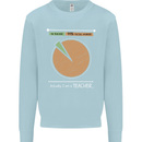 1% Teacher 99% Social Worker Teaching Kids Sweatshirt Jumper Light Blue