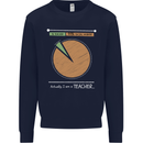 1% Teacher 99% Social Worker Teaching Kids Sweatshirt Jumper Navy Blue