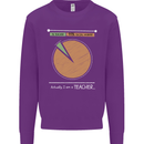 1% Teacher 99% Social Worker Teaching Kids Sweatshirt Jumper Purple