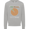 1% Teacher 99% Social Worker Teaching Kids Sweatshirt Jumper Sports Grey