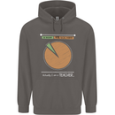 1% Teacher 99% Social Worker Teaching Mens 80% Cotton Hoodie Charcoal