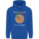 1% Teacher 99% Social Worker Teaching Mens 80% Cotton Hoodie Royal Blue