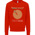 1% Teacher 99% Social Worker Teaching Mens Sweatshirt Jumper Bright Red