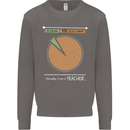 1% Teacher 99% Social Worker Teaching Mens Sweatshirt Jumper Charcoal