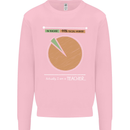 1% Teacher 99% Social Worker Teaching Mens Sweatshirt Jumper Light Pink
