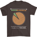 1% Teacher 99% Social Worker Teaching Mens T-Shirt 100% Cotton Dark Chocolate