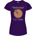 1% Teacher 99% Social Worker Teaching Womens Petite Cut T-Shirt Purple