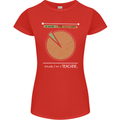 1% Teacher 99% Social Worker Teaching Womens Petite Cut T-Shirt Red