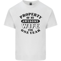 1st Wedding Anniversary 1 Year Funny Wife Mens Cotton T-Shirt Tee Top White