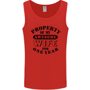 1st Wedding Anniversary 1 Year Funny Wife Mens Vest Tank Top Red